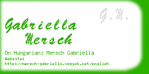 gabriella mersch business card